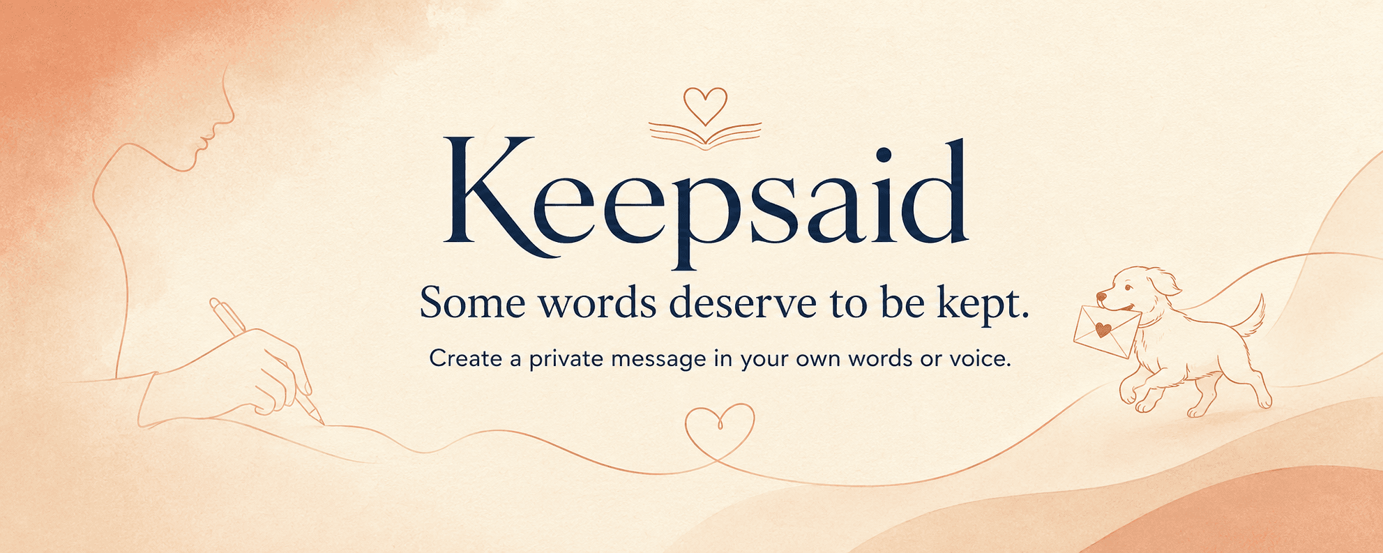 KeepSaid private messages and memories